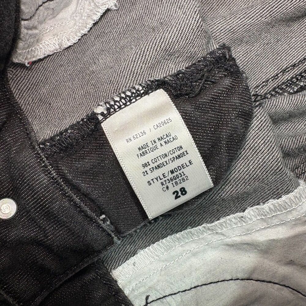 G by Guess (GBG) Low Rise Estelle Straight Black Denim - Size 28 EUC - Picture 6 of 12